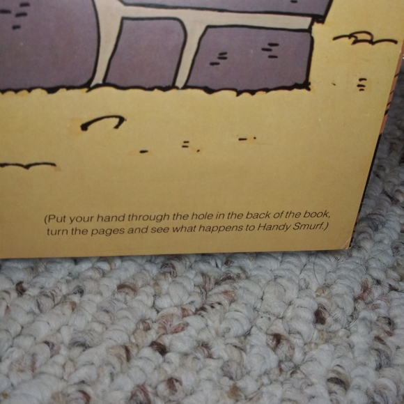 Vintage 1983 High and Dry Smurfs Cloth Puppet Book - Picture 2 of 8